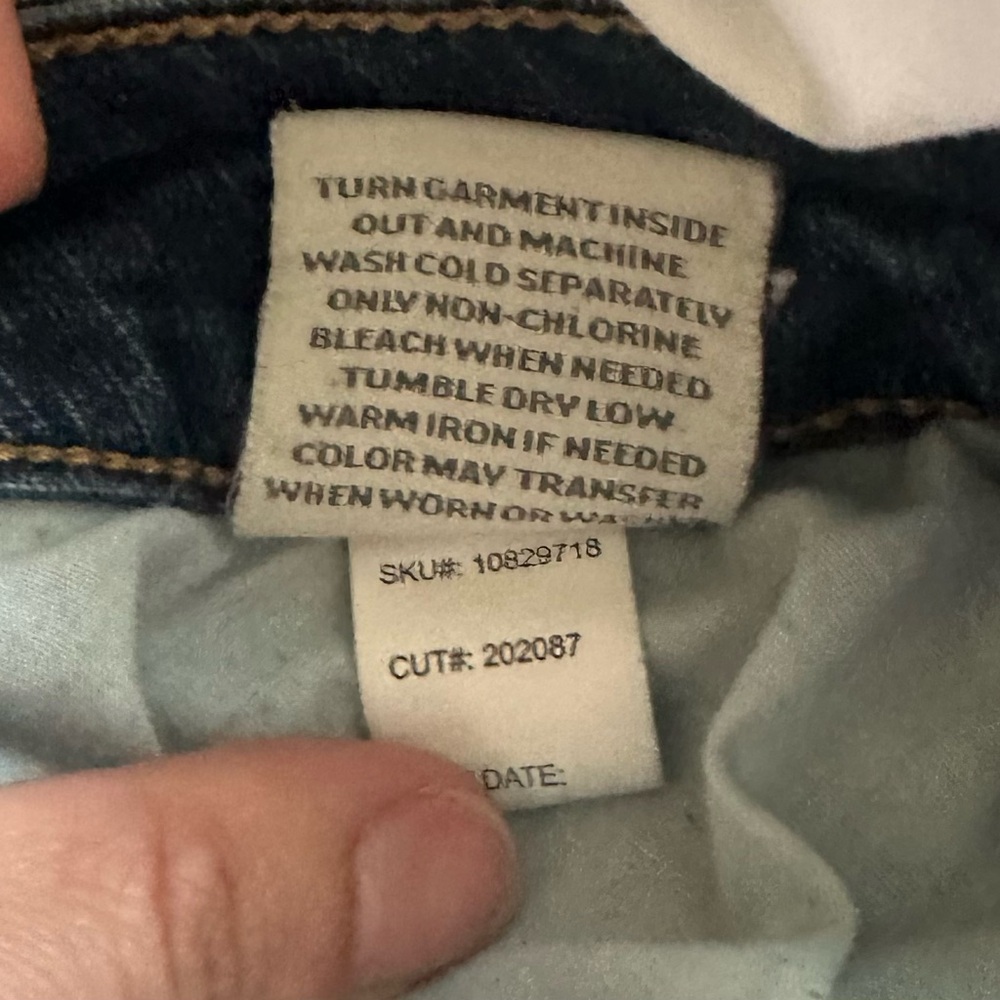 Torrid Blue Straight Leg Jeans with Faded Wash - Picture 5 of 5
